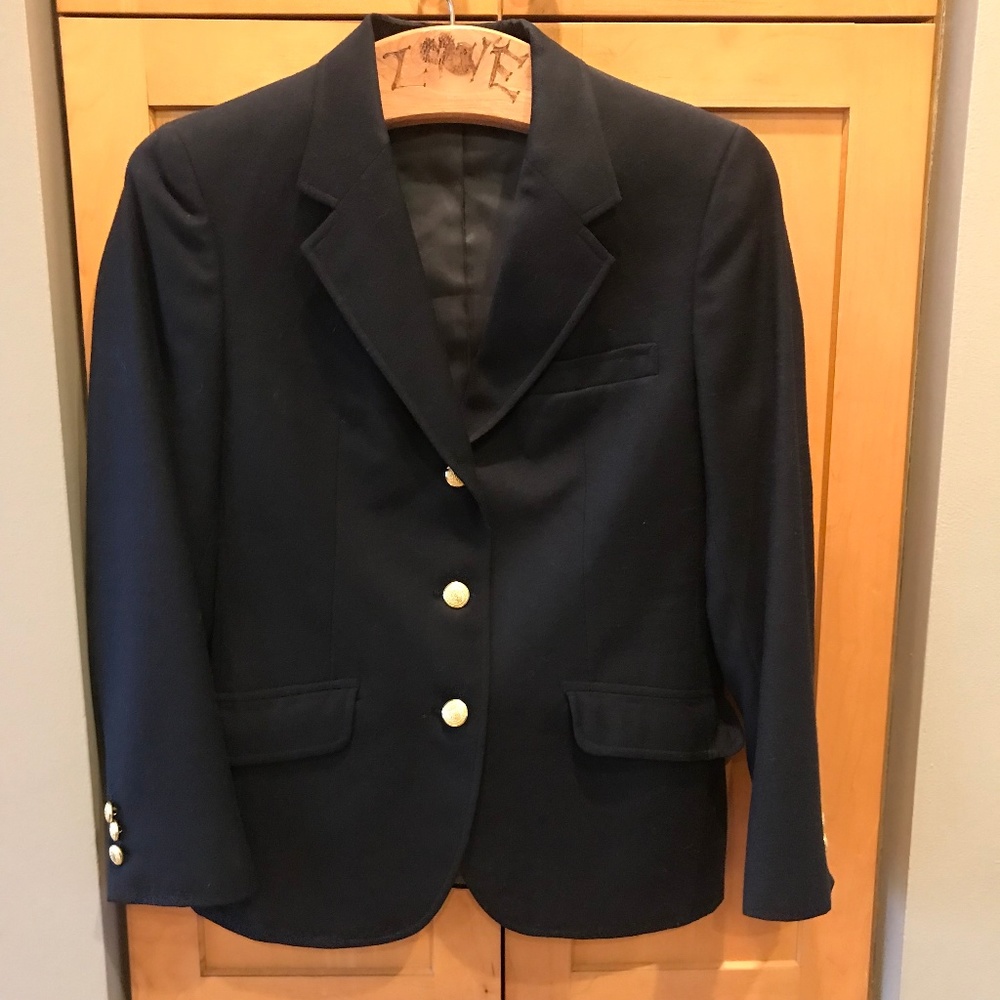 Gently Loved Jos A. Bank Navy Blazer Boy's 10/12